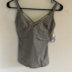 NWT Prana Carina Tankini New Heather grey
